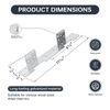MOZCORN 4 Pcs Adjustable Stair Stringer Connector, Concealed Deck Stair Stringer Connection Brackets, 18-Gauge Metal Stringer Mounting Brackets