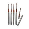 Studio 22 Artists Pocket 5pc Paint Brush Set in Black Leather Wallet