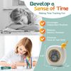 VEWINGL Visual Timer with Clock and Alarm, Adjustable Desktop Timer for Autism, ADHD, Time Management, Ideal for Work, Study, Tasks, and Kitchen