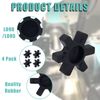 Flexible L095 NBR Rubber Spider Insert Solid Spider Center Inserts Fits for Lovejoy Martin L-Jaw Coupling (4 Pack)