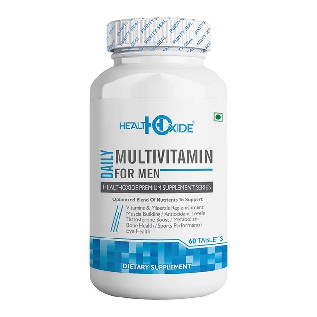 HEALTHOXIDE Multivitamins for Men with 54 total nutrients for daily health 60CAP