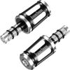 Kaedear KDR-BE2-U-S Handlebar End Weights for Motorcycles, Motorcycle Accessories, Variable Bar Ends (Silver/Black, Universal)