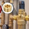 uxcell 6pcs Brass Pipe Plug Fitting 3/4" N PT Female Hex Countersink Plug Internal Thread Socket Pipe Plug for Closing Pipe End