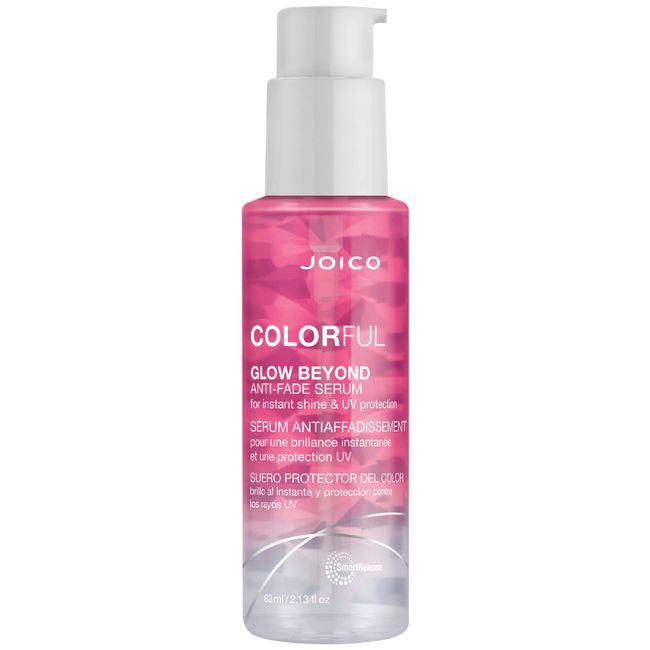 Joico Colorful Glow Beyond Anti-Fade Serum | For Color-Treated Hair | Preserve Hair Color | Prevent Fading | Boost Vibrancy & Softness | With Camellia Oil & Pomegranate Fruit Extract | 2.13 Fl Oz