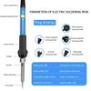 Thermostatic electric soldering iron set adjustable temperature 60W