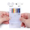 Pre-Threaded Needle Kit, 5 Boxes 40 Pieces Assorted Colors Pre Threaded Needle Travel Sewing Kit with Pin Button