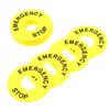 10Pcs Push Button Switch Emergency Stop Sign Durable Emergency Stop Ring, Durable Tools