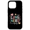 Pulmonary Therapist RT Respiratory Tech Nursing, Lung Nerd Case for iPhone 16 Pro