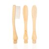 Sustuff | 4-Pack Bamboo Replacement Toothbrush Heads | Plant-Based Bristles | Biodegradable Wood (Medium Bristles)