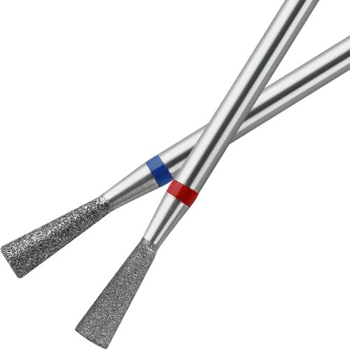 Vnjaoi 2Pcs Diamond Nail Drill Bits Carbide Conical Micro Cuticle Remover Bit Russian Electric File Bits for Under Nail Dead Skin Cleaning Cuticle Remove Nail Art Design Manicure and Pedicure
