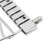 Metal Guitar Trapeze Tailpiece, Adjustable Height Versatile Usage Ideal Replacement with Matching Screws for 6 String Guitars (Silver)