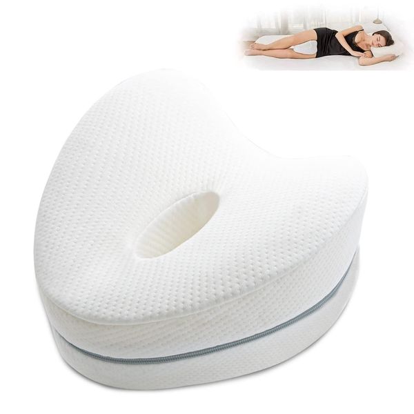 LAPONO Orthopädisches kniekissen für seitenschläfer Leg & Knee Memory Foam Support Pillow for sleeping Ergonomisches Seitenschläferkissen Beruhigende Schmerzlinderung bei Ischias Rücken Hüften Knien