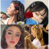 80 Pcs Hairpins, BetterJonny, 20 Colors, Hair Clips, Patches, Hairpins, Three Pin Snaps, Non-Slip, Hairpins, Hair Ornaments, Hair Accessories, Cute, Women's, Girls (Water Drop 5cm)