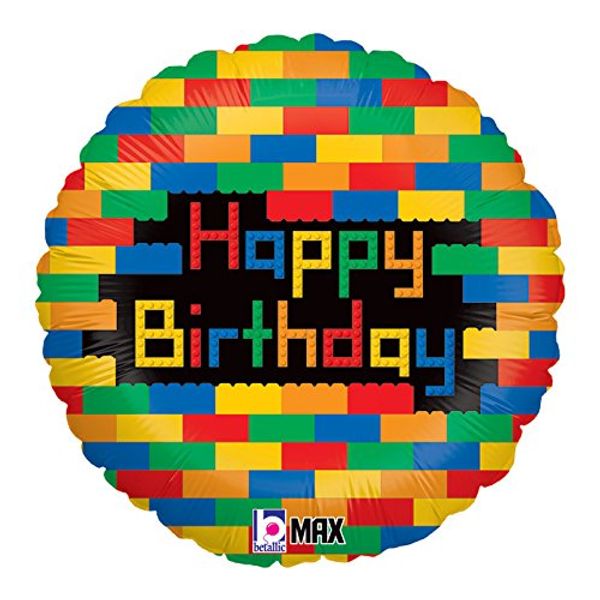 Burton & Burton 18" Package Happy Birthday Blocks