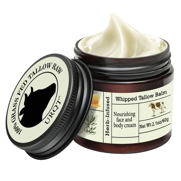 Organic Grass Fed Tallow Balm 2.1oz Deep Moisturizer for All Skin Types