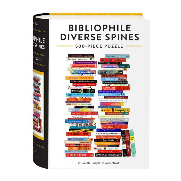 CHRONICLE BOOKS Bibliophile Diverse Spines 500-Piece Puzzle
