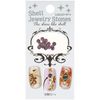 BN KR-05 Nail Stone Shell Jewelry, Round, Purple