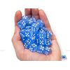 Dice Block with 36 d6 Frosted Blue w/white