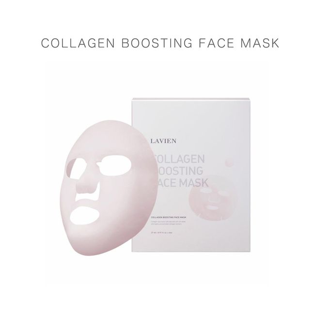 Lavian Collagen Boosting Face Mask 4 times [Face Pack] Genuine Domestic Shipping Gift Present Korean Cosmetics Shiny Skin Ampoule Mask Wedding Event Transparent Skin Firmness Shine Elasticity High Concentration Special Care