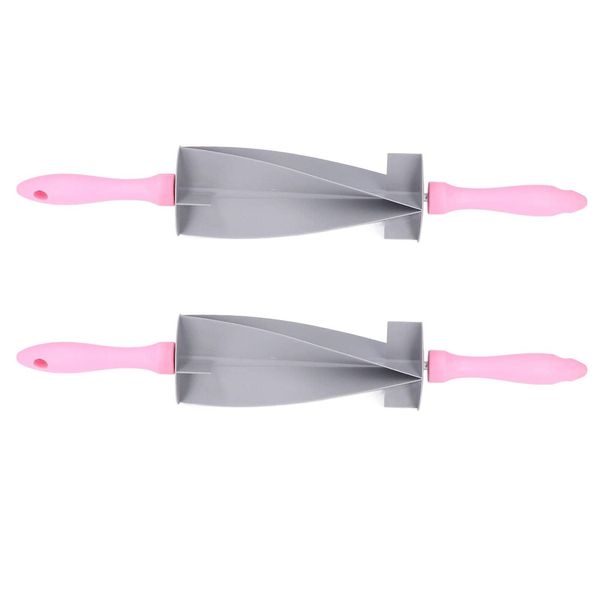 2 Pcs Croissant Cutter Roller, Donut Cutter Roller Rolling Pastry Cutter Croissant Dough Rolling Pin Knife Kitchen Baking Tool