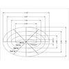 4 Piece Nested Oval Template Set-5", 7", 9", 11"-1/8" Acrylic"