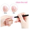 5pcs Pumice Stone Nail File Set, Nail Art Quartz Stone Polishing Pen Exfoliating Cuticle Pusher Manicure Grinding Rod for Household Beauty Salon