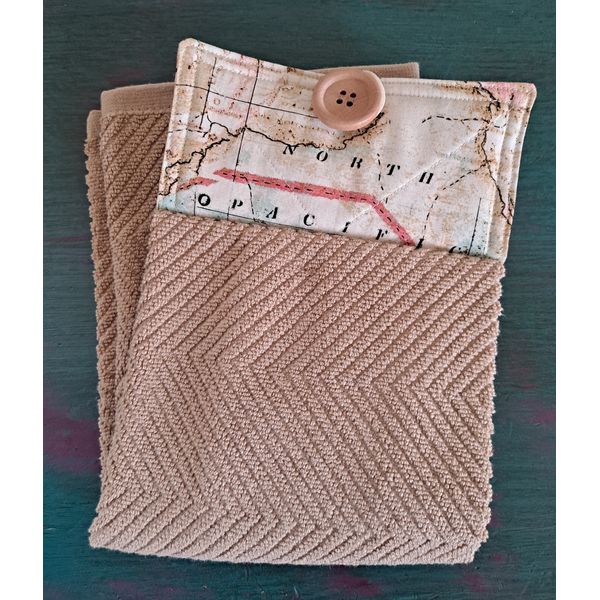 World Map Hanging Kitchen Towel 100% Cotton
