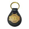 NASH KEYCHAIN - STITCHED LEATHER KEY FOB - NICE