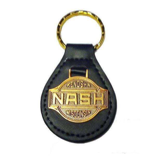 NASH KEYCHAIN - STITCHED LEATHER KEY FOB - NICE