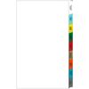 Omnimed 220911 16 Tab Preprinted Poly Chart Dividers with Side Open
