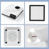 Dental Lab LED Light Desktop Dust Collector Extractor Machine Vacuum Cleaner 60W