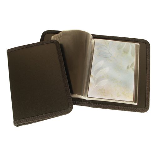 Alvin, Art Presentation Book, Ideal for Storing and Displaying Artworks, Black - 9 x 12 Inches