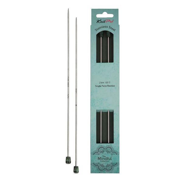 KnitPro The Mindful Collection Single Pointed Needles 16" (40cm) | Size 2.5mm
