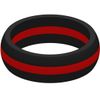 SayitBands Thin Red Line Silicone Ring Size 6