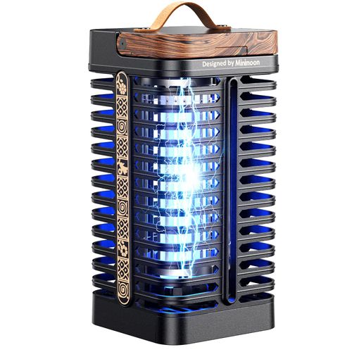 Minimoon Bug Zapper Outdoor, 15W Mosquito Zapper 4200V Electric Fly Trap, Western Theme, Easy to Clean, IPX4 Waterproof, 5.9 Ft Cord, Fly Zapper for Backyard, Patio, Camping, Indoor