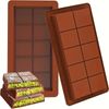 Silicone Dubai Chocolate Bar Mould, 3D Square Grid Pattern, Non-Stick Baking & Freezing Tray, 1pc
