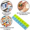 Pills Box 7 Days Weekly Tablet Medicine Box Holder Storage Organizer (2 Rows Random Colour)