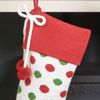 Dibor Knitted Festive Polka Dot Sweater Christmas Stocking