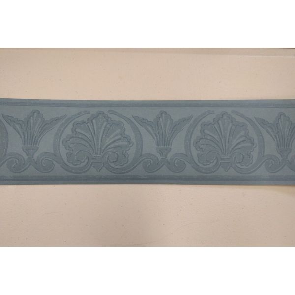 Vintage Wallpaper Border Dark Blue Classic Architectural by Hill & Knowles