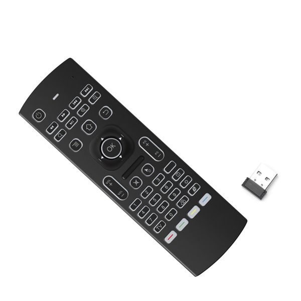 2.4G Backlit Fly Air Mouse Wireless Keyboard Remote Control for KODI TV BOX PC C