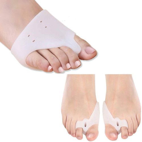 Pedimend Metatarsal Pads for Metatarsalgia Morton's Neuroma & Pedimend Gel Bunion Spacer | Hallux Valgus Deformity Correction Splint | Silicone Big Toe Separator