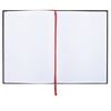 Black n' Red Notebook, Business Journal, 11-3/4" x 8-1/4", 96 Sheets, Ruled, Optik Paper, Hardcover, Casebound, Black (D66174)