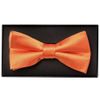 TIES R US Plain Burnt Orange Handmade Mens Bow Tie