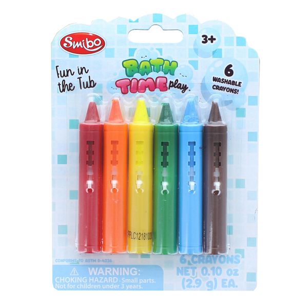 Bathtub Play Bath Crayons 6-Pack