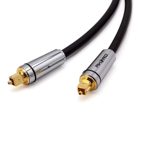 AKORD 1.5 m Gold Plated High Resolution Professional Digital Optical Audio Cable