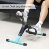 Mini Exercise Bike Under Desk Pedal Exerciser Foot Cycle Arm&Leg with LCD Screen