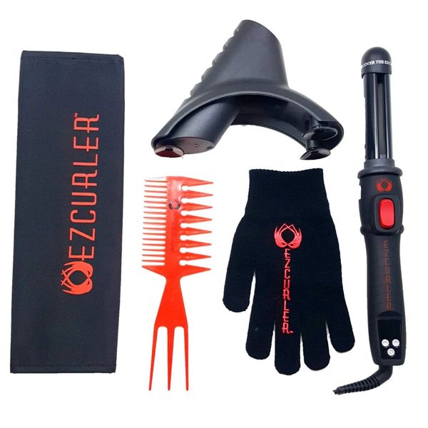 ISO Beauty Black EZ Curler Bundle Set Everything You Need for Perfect Styling
