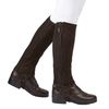 Dublin Unisex Suede Half Chaps II (Adults Xlarge) (Brown)