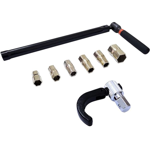 Young Wolf 9-17mm Wrench Socket Plumber Back Nut Tap with Hook Bathroom Faucet Set