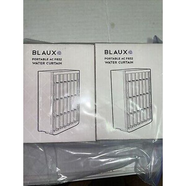 2 SEALED Blaux Water Curtain Replacement Filter for Portable AC F832 NEW (E1)